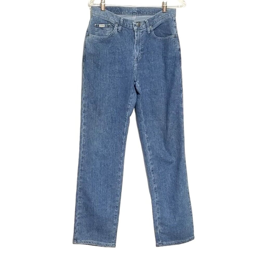 Vintage Lee Riders Blue Jeans Light Wash Women’s Size 8M  Straight Leg 28X31